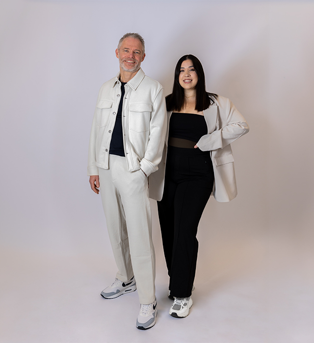 Fredrik Gelkner, VD på HeadBrands och Sandra Andersson, E-commerce Manager på WKNO